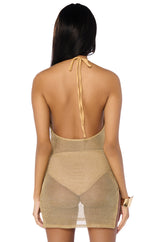 LOOK THE PART EMBELLISHED KNIT MINI DRESS