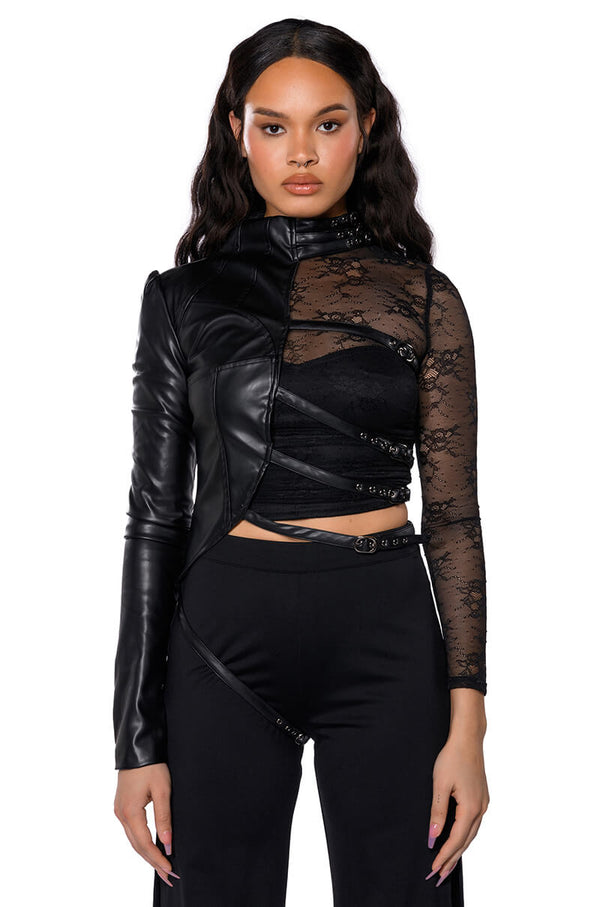 LOOKING FOR LOVE LACE BLOUSE