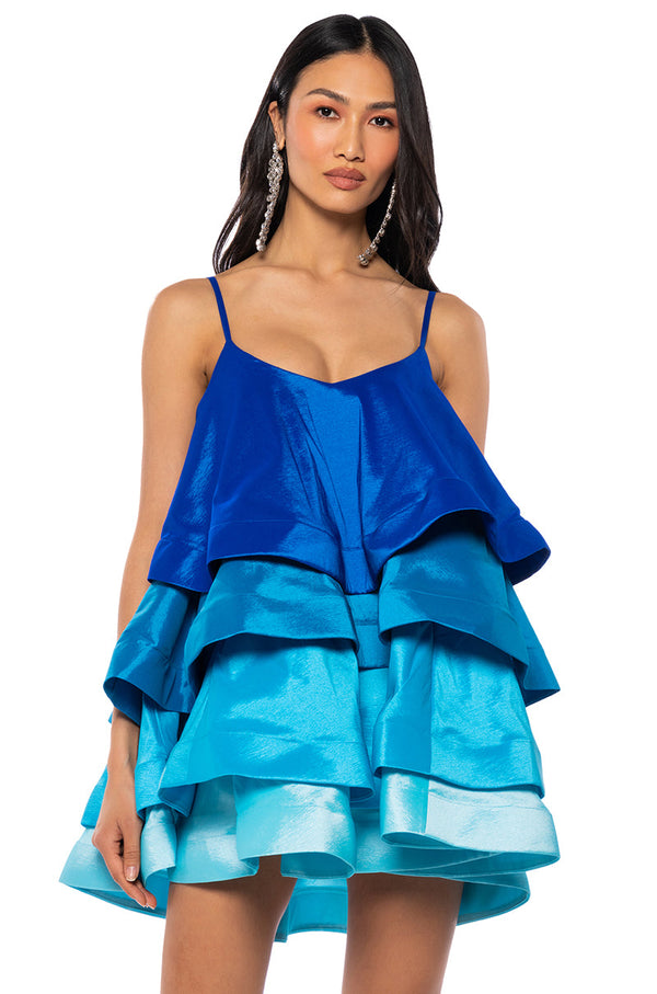 LOOKING FOR LUST RUFFLE MINI DRESS