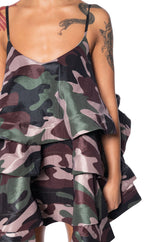 LOOKING FOR LUST RUFFLE MINI DRESS
