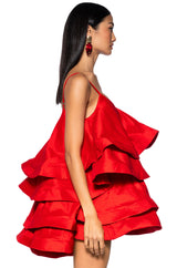 LOOKING FOR LUST RUFFLE MINI DRESS