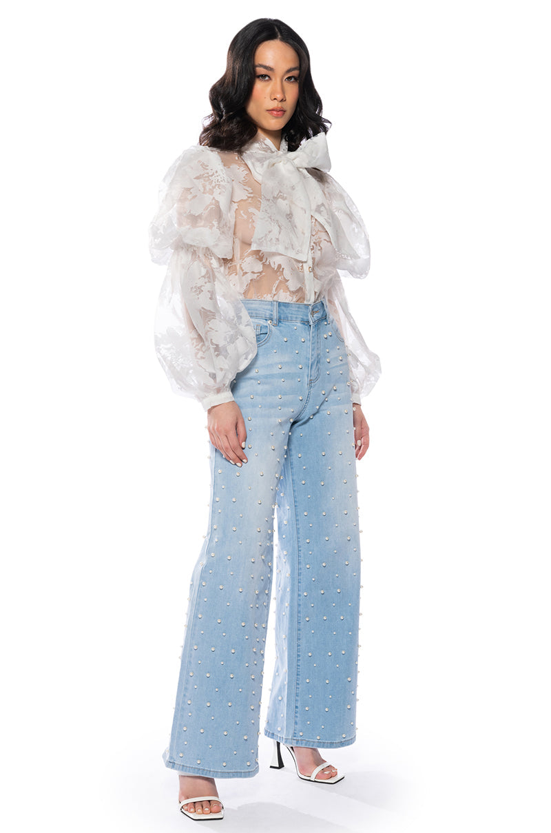 LOOKING LIKE THIS SHEER BLOUSE