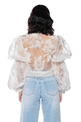 LOOKING LIKE THIS SHEER BLOUSE