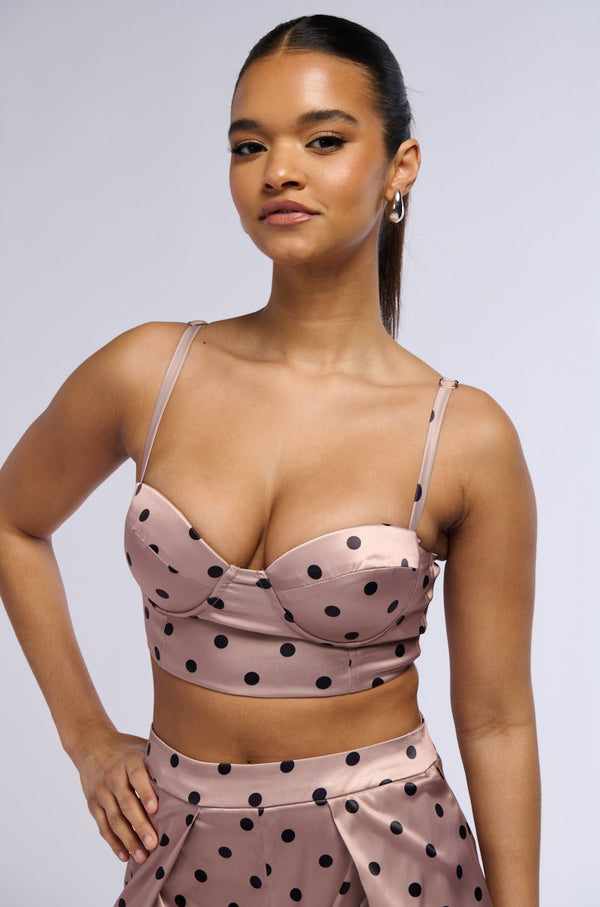 LORRAINE POLKA DOT BUSTIER