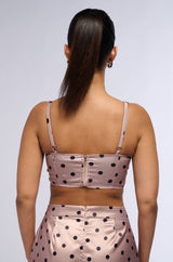 LORRAINE POLKA DOT BUSTIER