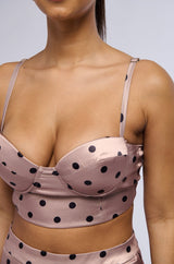 LORRAINE POLKA DOT BUSTIER