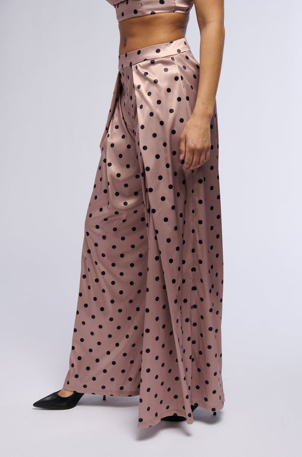 LORRAINE POLKA DOT WIDE LEG TROUSER