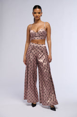 LORRAINE POLKA DOT WIDE LEG TROUSER