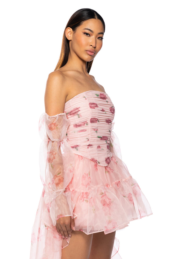 LOST IN A DREAM FLORAL CORSET