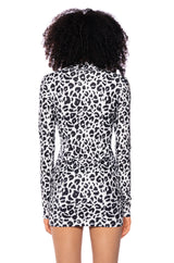LOTUS ANIMAL PRINT BODYCON MINI DRESS