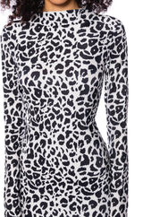 LOTUS ANIMAL PRINT BODYCON MINI DRESS