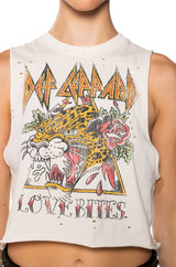 LOVE BITES DEF LEOPARD BAND TANK TOP
