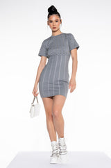 LOVE ME NOT STUDS T-SHIRT DRESS