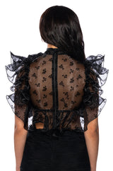 FLOUNCY RUFFLED TOP