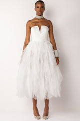 LOVE STORY MAXI TULLE DRESS