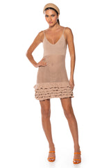 MANDY CROCHET SLEEVELESS MINI DRESS