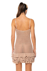 MANDY CROCHET SLEEVELESS MINI DRESS
