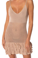 MANDY CROCHET SLEEVELESS MINI DRESS