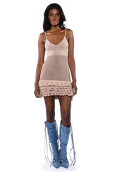 MANDY CROCHET SLEEVELESS MINI DRESS