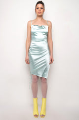 LOVING MYSELF MINI SATIN DRESS