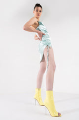 LOVING MYSELF MINI SATIN DRESS