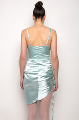 LOVING MYSELF MINI SATIN DRESS