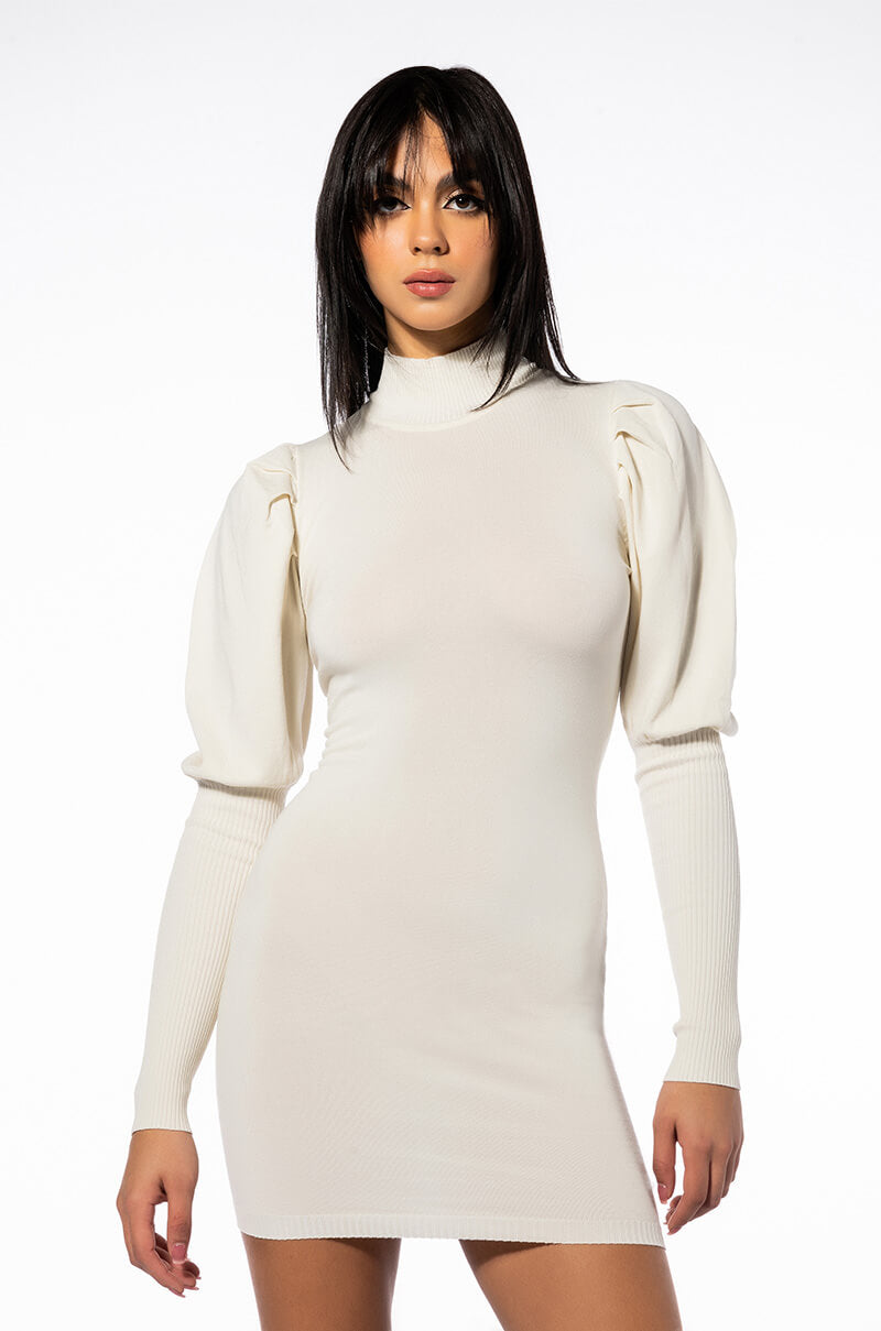 LUCKY LONG SLEEVE MINI DRESS