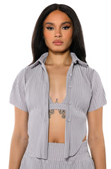 LUCY SHORT SLEEVE BUTTON DOWN