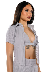 LUCY SHORT SLEEVE BUTTON DOWN
