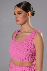 LUCY TEXTURED CROP TANK TOP