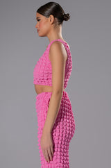 LUCY TEXTURED CROP TANK TOP