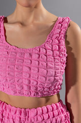 LUCY TEXTURED CROP TANK TOP