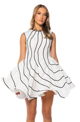 LUISA WAVE MINI DRESS