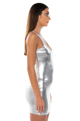 LUNA METALLIC MINI DRESS