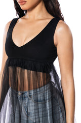 LUNA LAYERED CHIFFON TOP