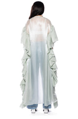 LUXE RUFFLE SLEEVE DUSTER