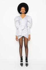MADE FOR THE GLAM PUFF SLEEVE MINI DRESS