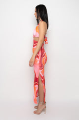 MADE FOR THIS MAXI HALTER TOP DRESS