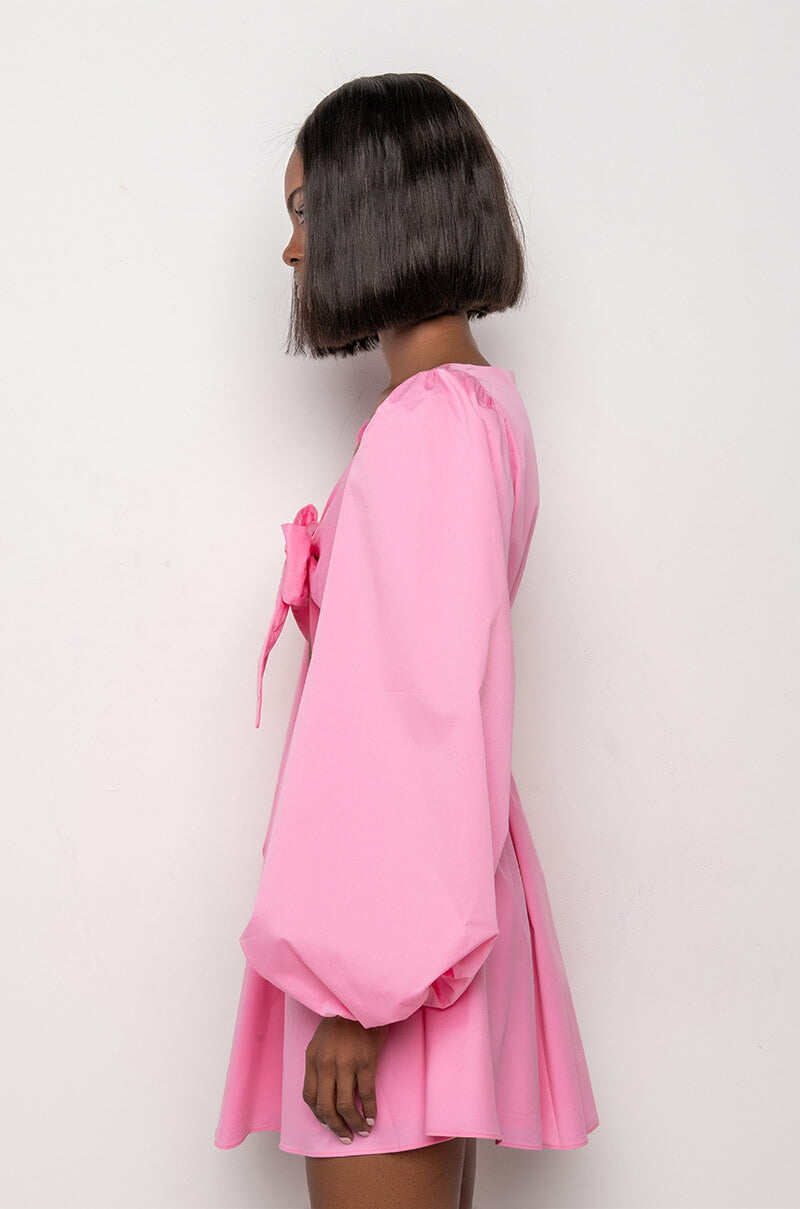 MADE OF SUNLIGHT OFF THE SHOULDER MINI DRESS