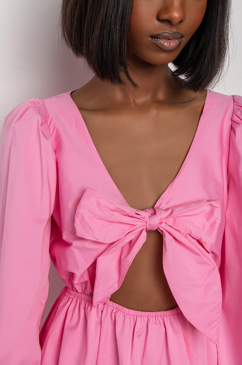 MADE OF SUNLIGHT OFF THE SHOULDER MINI DRESS