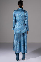 MADE YOU LOOK PRINTED DRESS AND BLAZER