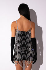 MADE YOU LOOK RHINESTONE MINI DRESS
