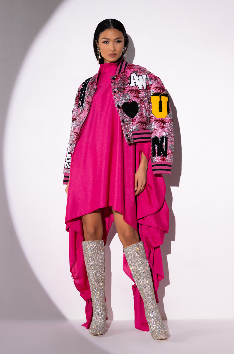 MAKE A MOVE STATEMENT MINI DRESS