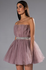 MAKE A MOVE TULLE MINI DRESS