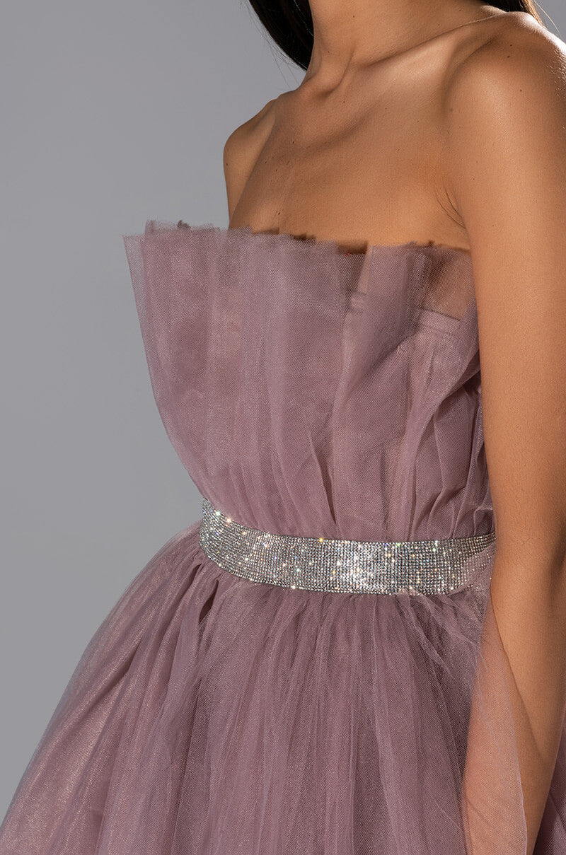 MAKE A MOVE TULLE MINI DRESS