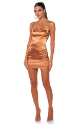 MAKE A WISH SATIN MINI DRESS
