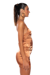 MAKE A WISH SATIN MINI DRESS