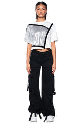 MAKE IT SHINE SEQUIN DETAIL T-SHIRT