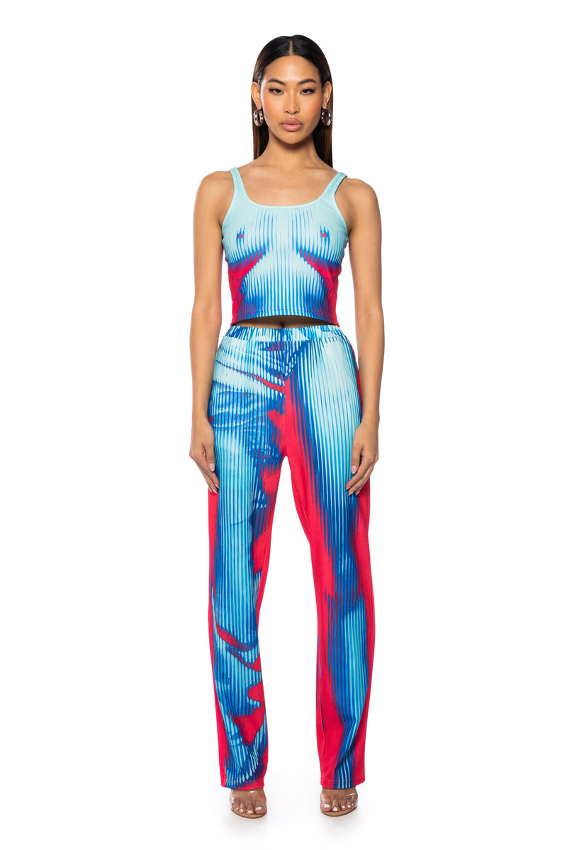 MAKE ME BELIEVE WIDE LEG PANT SET