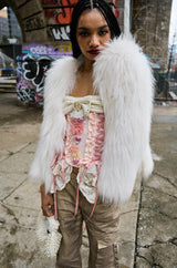 MARIE FLORAL LACE UP CORSET